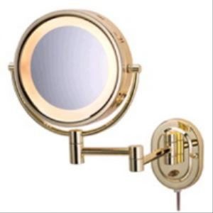 Jerdon 5X HL65G Halo Lighted Wall Mount Mirror