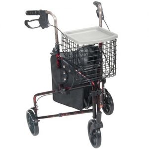 Drive Deluxe 3 Wheel Rollator Walker
