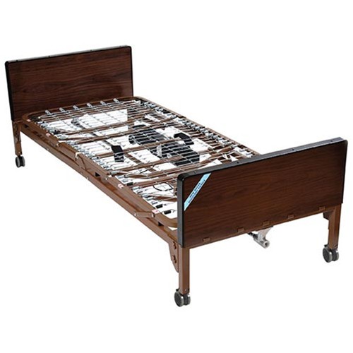Drive Delta Ultra Light 1000 Semi-Electric Hospital Bed : Bed with Full Length Rails