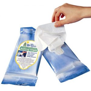 No Rinse Bathing Wipes : Case of 24 Packs
