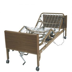Drive 15033 Full Electric Hospital Bed : Drive Ultra Light Full Electric Bed with Full Length Rails - No mattress