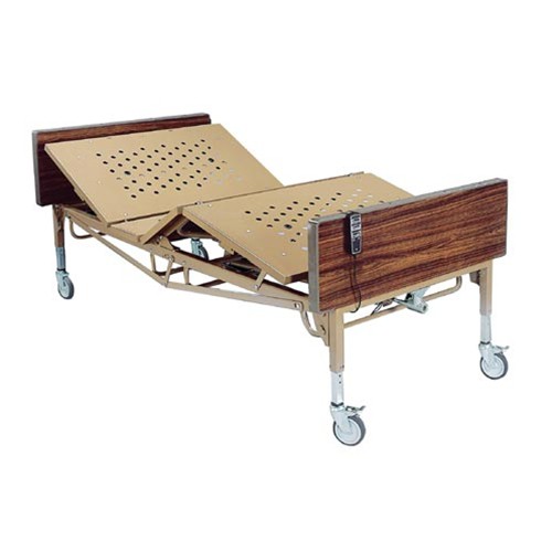 Drive Bariatric Full Electric Hospital Bed : Bed With Foam Mattress and 1 Pair T Rail