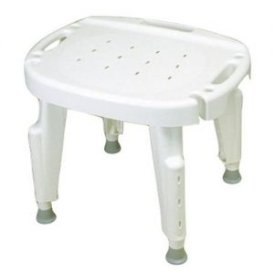 Adjustable Shower Seat : Adjustable Shower Seat with Back And Arms