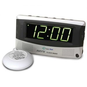 Sonic Boom Alarm Clock AM/FM Radio with Bed Shaker