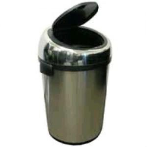 Commercial iTouchless Stainless Steel Trashcan : 18 Gallon