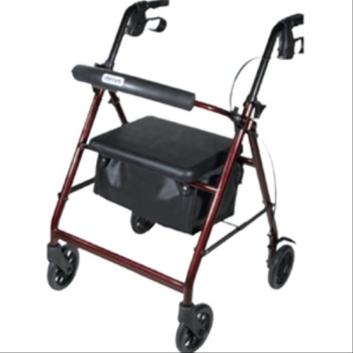 Drive Four Wheeled Aluminum Rollator With Padded Seat