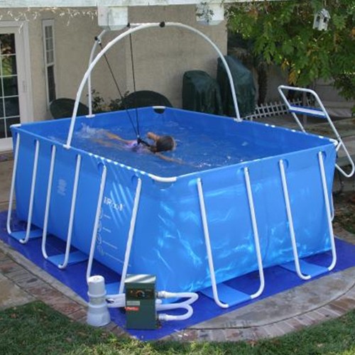iPool Above Ground Exercise Pool by FitMax : FitMax iPool with Spa Filter/Pump and Heater Upgrade