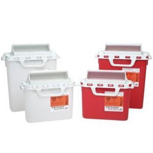 BD Patient Room Sharps Collectors : 5.4 Qt - Next Gen - Red - Case of 12