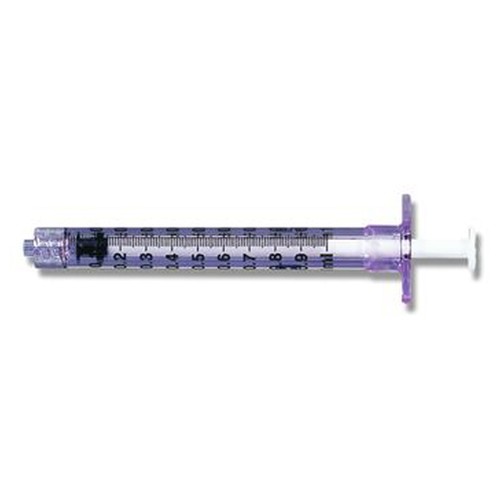 BD Luer Lok Disposable Syringe : Capacity - 1ml Box of 100