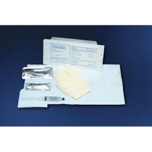 Bard BARDIA Foley Insertion Tray without Catheter - Sterile : Syringe - 10cc With PVP swabs: Case of 20