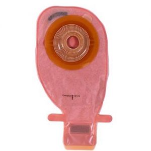 Assura Convex 1 Piece EasiClose Ostomy Pouch With Belt Tabs Midi