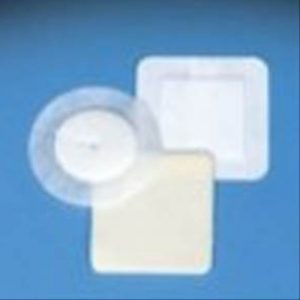 DeRoyal POLYDERM with COVADERM Tape Border Foam Dressing : 6 x 6in. 3(3/4) x 3(3/4)in. foam pad - Case of 50