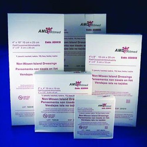 AMD Non-Adherent Island Dressing : 6" x 6" Case of 150