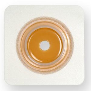 Genairex Securi-T Extended Wear Flexible Skin Barrier with Tape Collar : Barrier Size 5 x 5", Cut-to-fit Flange 2 1/4" - Box of 5