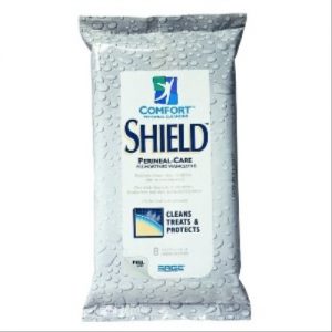 Comfort Shield Perineal Care Wipes : Case of 48 packs (384 wipes)