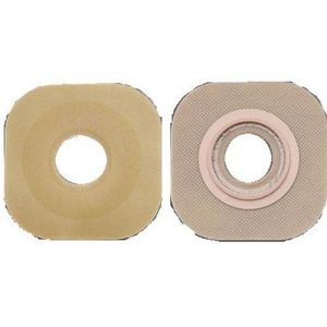 Hollister NewImage Presized Flextend Skin Barrier Floating Flange : Red - Pre-Cut 1 1/2" - Box of 5