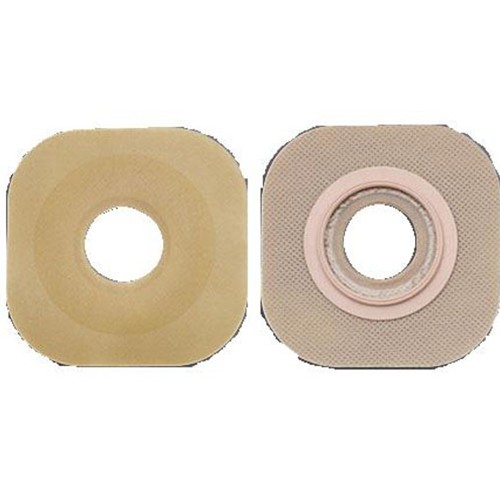 Hollister NewImage Presized Flextend Skin Barrier Floating Flange : Red - Pre-Cut 1 1/2" - Box of 5