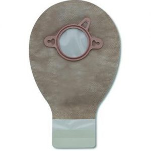 Drainable Mini Pouch with Lock N Roll Closure & Integrated Filter : Flange size - 2 3/4in. - Color Match - Blue Beige Box of 20