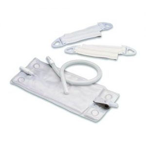 Hollister Leg Bag Systems : Medium 10" 18oz - 1 Leg Bag, 18" Extension Tubing with connector, 23" Fabric Leg Bag Straps