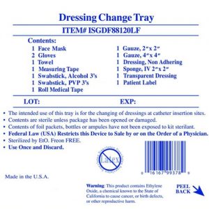 Invacare Supply Group Drs Chg Kit Ltx Free : Case of 30