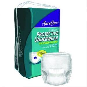 Kendall SureCare Protective Underwear : Fits up to: - 48in. - 66in. Extra Large - Pack of 14
