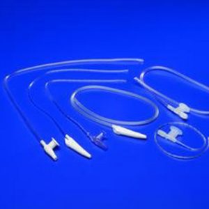 Kendall Single Suction Catheters : 8 Fr Pediatric Graduated SAFE-T-VAC Coil Pack - Case of 50