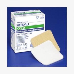 Kendall Copa Hydrophilic Foam Dressing : 4x4in. Case of 50