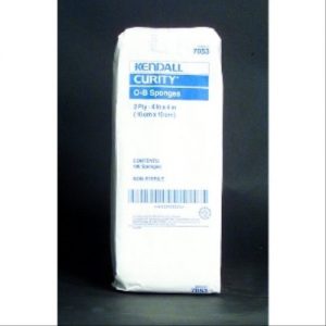 Kendall CURITY O.B. Sponge : 4 x 4" 2- ply Pack of 100
