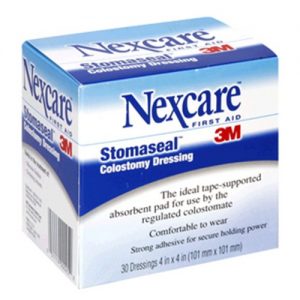 3M Nexcare Stomaseal Colostomy Dressing : 4" x 4" Case of 300