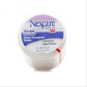 3M Nexcare Transpore Clear Tape - Wrapped 2in X 10yd : Case of 24