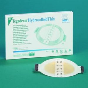 3M Tegaderm Hydrocolloid Thin Dressing : I.D. 2 3/4 x 3 1/2" - O.D. 4 x 4 3/4" - Box of 10