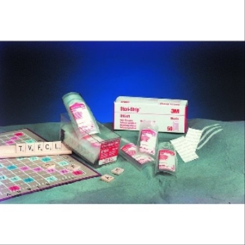 3M Steri-Strip Reinforced Adhesive Skin Closures : 1/8 x 3" Box of 50