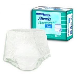 Attends Underwear Extra Absorbency : Large - Case of 72