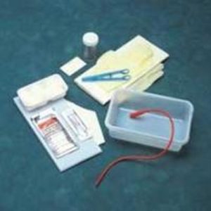 Rusch Intermittent Catheter Tray - Sterile : 14 Fr Red rubber Each