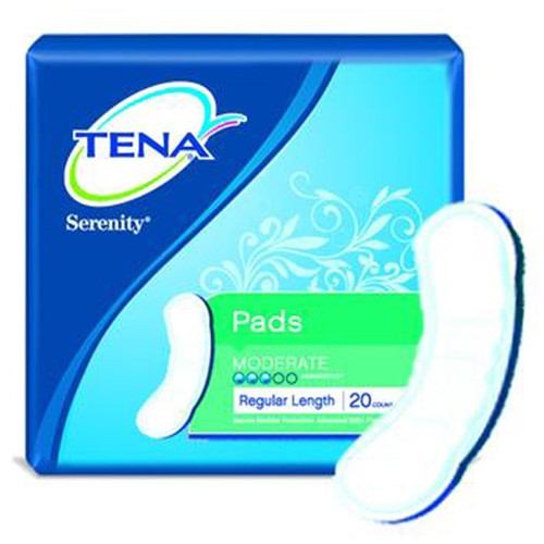 TENA Serenity Bladder Control Pads : Heavy Long - Case of 126