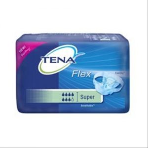 TENA Flex Super Brief : Green Size 12 - Case of 90 Briefs