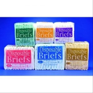 Principle Business Enterprises Select Disposable Briefs : Capacity - 15.8 fluid oz - Waist/Hips - 32 - 44" White Medium - Case of 96