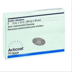 Smith & Nephew Acticoat Burn Dressing : 4"x 4" Box of 12
