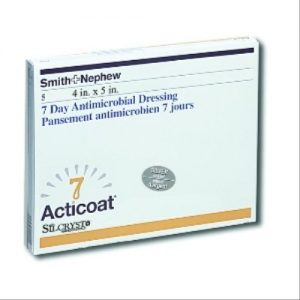 Smith & Nephew Acticoat 7 Antimicrobial Dressing : 4"x 5" Box of 5