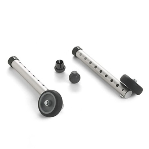 Invacare Fixed Walker Wheels with Glide Tips : 5" Fixed Walker Wheels with Glides
