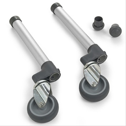 Invacare 3 Inch Swivel Walker Wheels with Glide Tips