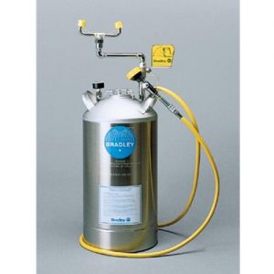 Bradley Portable Eyewash Unit With Drench Hose : Bradley Portable Eyewash Unit With Drench Hose - 10 Gallon