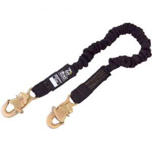 DBI Sala 6 ShockWave2 Arc Flash Lanyard : Nomex Kevlar Twin Leg Shock Absorbing Lanyard with Self Locking Snap Hooks