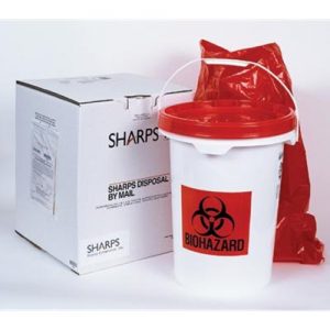 Sharps 5 Gallon Medical Waste Disposal By Mail System