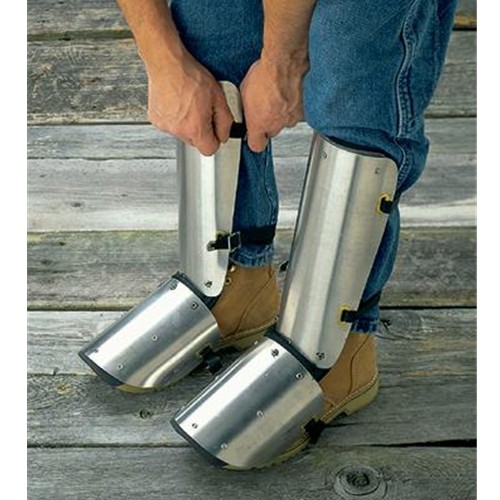Ellwood Safety Appliance 20 inch Aluminum Shin-Instep Guard