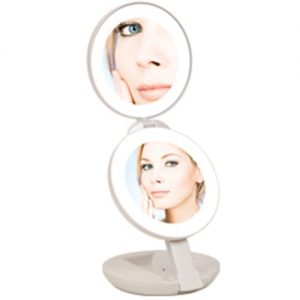 Zadro Next Generation 1X/10X Lighted Travel Mirror