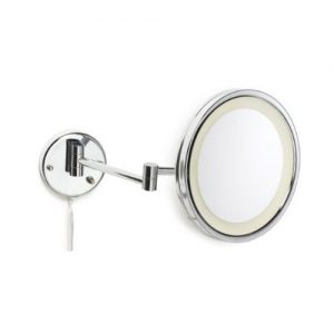 Jerdon First Class 5X Lighted Wall Mount Mirror