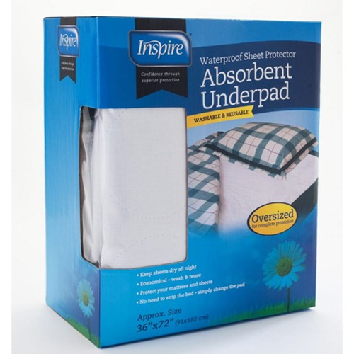 Inspire Waterproof Sheet Protector Absorbent Underpad