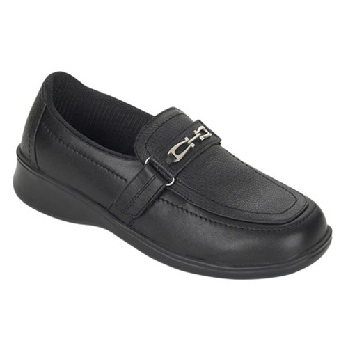 Ortho Feet Womens Leather Slip-On Orthopedic Shoes