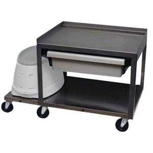 Paraffin Bath 2 Shelf Stainless Cart with Drawer